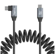 Кабель для передачи данных - SmallRig USB-C (прямой) на USB-C (угловой) спиральный дата-кабель 4792 4792 - быстрый заказ от производителяКабель для передачи данных - SmallRig USB-C (прямой) на USB-C (угловой) спиральный дата-кабель 4792 4792 - быстрый заказ от производителя