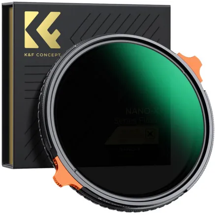 K&F Concept K&F 82MM ND4-ND64 (2-6 Stop) Variable ND Filter and CPL Circular Polarizing Filter 2 in 1 with 28 La KF01.1918