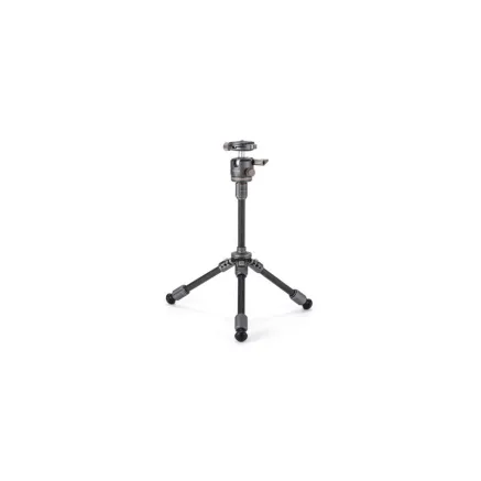 Tilta Tabletop Ball Head with 1-Stage Carbon Fiber Tripod Legs (3KG) Extendable Edition - Space Gray TT-BT03E-FB-SG