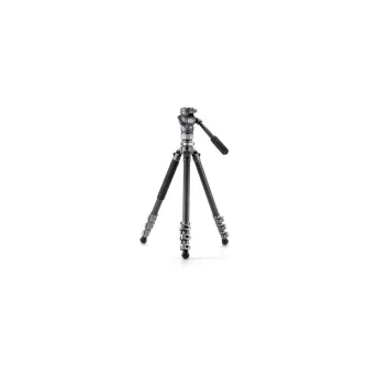 Video Tripods - Tilta Travel Video Fluid Head with 3-stage Carbon Fiber Legs (5kg) - space Gray TT-VT05-FB-SG - quick order from manufacturer