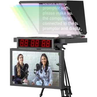 Teleprompteri - Desview DT20-M 20 Professional Teleprompter System with Dual Monitors DES-DT20-M - ātri pasūtīt no ražotāja