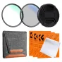 Filter Sets - K&F Concept K&F 55mm 2pcs Professional Lens Filter Kit (MCUV/CPL) + Filter Pouch+Lens Cap+3pcs*Cleaning Cloth SKU.2034V1 - quick order from manufacturer