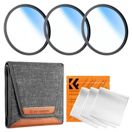 K&F Concept K&F 82MM Star Filters 3pcs Set 4+6+8 Points Cross Screen Starburst Filter Special Effect Camera Lens SKU.2135V1