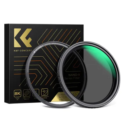 K&F Concept K&F 55MM, NANO-X-Magnetic Variable ND2-32 filter,HD, Waterproof, Anti Scratch, Green Coated,with mag KF01.1848