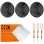 Objektīvu vāciņi - K&F Concept K&F 58MM Lens Caps Kit with K&F LOGO caps*3+Anti-lost rope*3+vacuum cleaning cloth*3 SKU.2070 - ātri pasūtīt no ražotāja