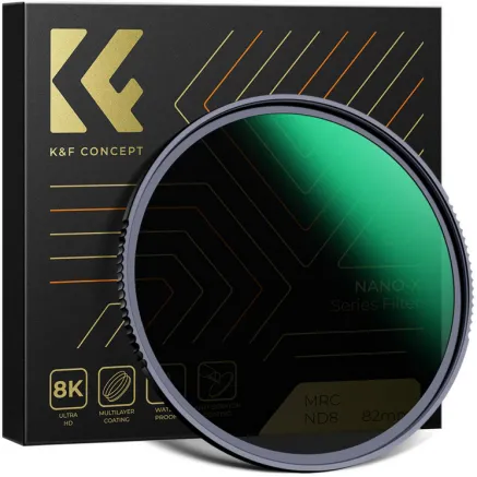 K&F Concept K&F 72MM,Nano-X, ND8 (3 Stop) ND Lens Filter Camera Filter 3-Stop Neutral Density Filter KF01.1513