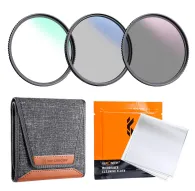 Filter Sets - K&F Concept K&F 77mm MCUV+CPL+ND4 Lens Filter Kit with Lens Cleaning Cloth and Filter Bag SKU.1944V2 - quick order from manufacturerFilter Sets - K&F Concept K&F 77mm MCUV+CPL+ND4 Lens Filter Kit with Lens Cleaning Cloth and Filter Bag SKU.1944V2 - quick order from manufacturer