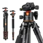 Foto statīvi - K&F Concept K&F A255C2+BH-36L Professional Carbon Fiber Tripod 15kg KF09.103V1 - ātri pasūtīt no ražotāja
