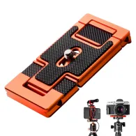 Tripod Accessories - K&F Concept K&F CA02 Aluminum Multi Quick Release Plate 2 in 1 (Orange) KF31.027V2 - quick order from manufacturerTripod Accessories - K&F Concept K&F CA02 Aluminum Multi Quick Release Plate 2 in 1 (Orange) KF31.027V2 - quick order from manufacturer