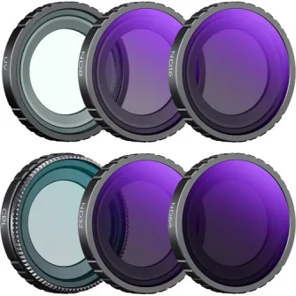 Filter Sets - K&F Concept K&F CPL+UV+ND8+ND16+ND32+ND64 Filters Kit 28 Multi-Layer Coated Compatible with Insta360 GO 3S SKU.2287 - quick order from manufacturer