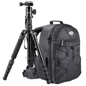 mantona Backpack Camera Tripod Set Traveller 18254 - Foto