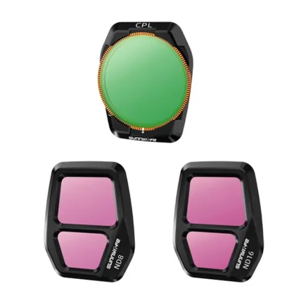 Sunnylife A3S-FI925CPL adjustable lens filter, CPL+ND8+ND16 for AIR 3S 3pcs A3S-FI925