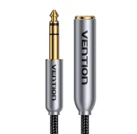 Audio cables, adapters - Audio cable 6.35mm male to female Vention 1m BCXHF - quick order from manufacturerAudio cables, adapters - Audio cable 6.35mm male to female Vention 1m BCXHF - quick order from manufacturer