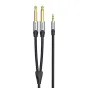Аудио кабели, адаптеры - Аудиокабель mini jack 3.5mm на 2x jack 6.35mm male Vention BARHK 8m BARHK - быстрый заказ от производителя