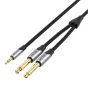 Аудио кабели, адаптеры - Аудиокабель mini jack 3.5mm на 2x jack 6.35mm male Vention BARHK 8m BARHK - быстрый заказ от производителя