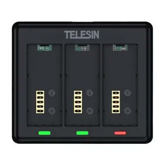 Sporta kameru aksesuāri - Charger for 3 batteries for GoPro HERO 13 Telesin (S0-BCG-12-TGP) S0-BCG-12-TGP - ātri pasūtīt no ražotāja
