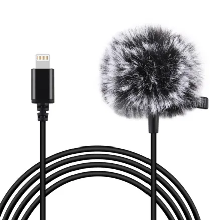 Jack Puluz tie microphone with clip PU426 1.5m 3.5mm Lightning PU426