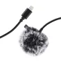 Piespraužamie mikrofoni (Lavalier) - Jack Puluz tie microphone with clip PU426 1.5m 3.5mm Lightning PU426 - ātri pasūtīt no ražotāja