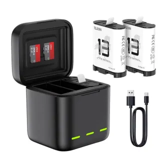 Vairs neražo - Three-channel battery charger for GoPro Hero 13 Black Telesin (S0-BCG-10-TGP) 