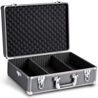 Cases - mantona Photo Suitcase Basic M, black/metallic - buy today in store and with delivery