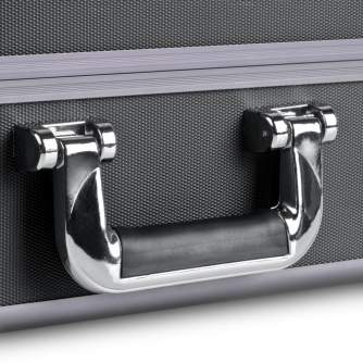 Koferi - walimex Photo Suitcase Basic M, black/metallic 18318 - ātri pasūtīt no ražotāja