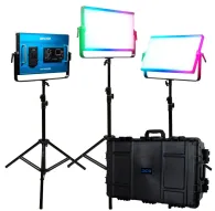 Light Panels - Dracast X Series LED2000 RGB And Bi-Color LED 3 Light Kit with Injection Molded Travel Case (RX32000RGB) - quick order from manufacturerLight Panels - Dracast X Series LED2000 RGB And Bi-Color LED 3 Light Kit with Injection Molded Travel Case (RX32000RGB) - quick order from manufacturer