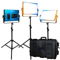 Light Panels - Dracast X Series LED2000 Bi-Color LED 3 Light Kit with Injection Molded Travel Case (DRX32000BNH) - quick order from manufacturerLight Panels - Dracast X Series LED2000 Bi-Color LED 3 Light Kit with Injection Molded Travel Case (DRX32000BNH) - quick order from manufacturer
