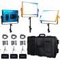 LED панели - Dracast X Series LED2000 Bi-Color LED 3 Light Kit with Injection Molded Travel Case (DRX32000BNH) - быстрый заказ от производителя