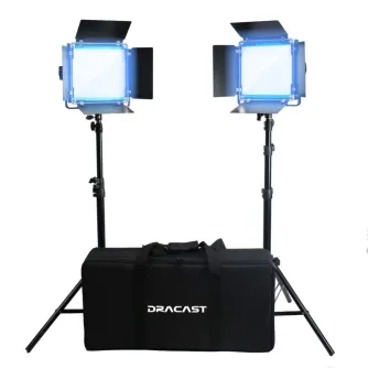 LED панели - Dracast X Series LED500 Daylight LED 2 Light Kit with Nylon Padded Travel Case (DRX2500DNS) - быстрый заказ от производителя