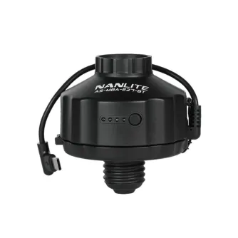 LED lamp AC Adapters - NANLITE Magnetic Base Adapter AS-MBA-E27-BT - quick order from manufacturer