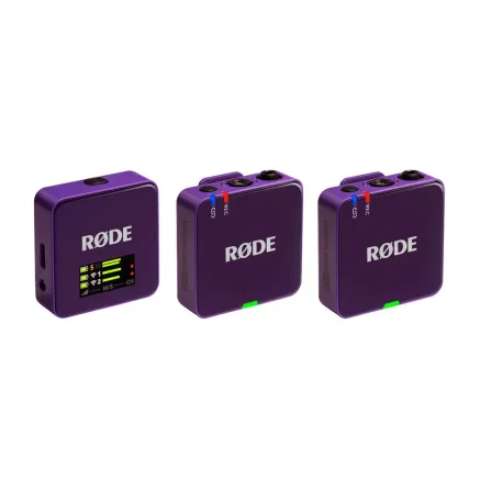 Rode RØDE Wireless GO III Purple lavalier bezvadu mikrofona komplekts 2xTX+RX 3.5mm USB Type-C 32bit