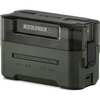 Chargers for Camera Batteries - Portable Charging Station for LPE6 (4 Channel) - Green - TBC-E6-GN - buy today in Master Foto store and with delivery