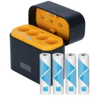 Baterijas, akumulatori un lādētāji - Newell lādētājs + 4xAA 2200mAh NL4615 - perc šodien Master Foto veikalā un ar piegādiBaterijas, akumulatori un lādētāji - Newell lādētājs + 4xAA 2200mAh NL4615 - perc šodien Master Foto veikalā un ar piegādi