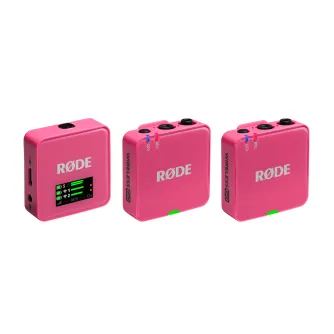Rode RØDE Wireless GO III Pink lavalier bezvadu mikrofona komplekts 2xTX+RX 3.5mm USB Type-C 32bit