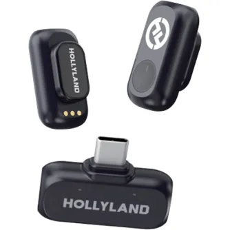 Bezvadu piespraužamie mikrofoni - Hollyland LARK A1 Mini Duo 2-Person Wireless Microphone System with USB-C Connec - ātri pasūtīt no ražotāja Profesionāļu labākā izvēle