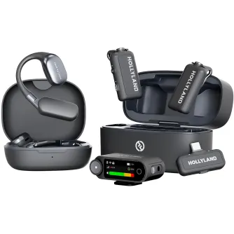 Bezvadu piespraužamie mikrofoni - Hollyland LARK MAX 2 Ultimate Combo 2-Person Wireless Microphone System for Cameras and Mobile Devices (Space Gray, 2.4 GHz) - perc šodien Master Foto veikalā un ar piegādi