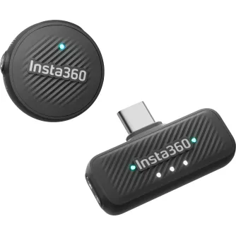 Bezvadu piespraužamie mikrofoni - Insta360 Mic Air (1TX + 1RX) CINSABWA/CINSABWB - ātri pasūtīt no ražotāja
