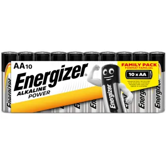 Baterijas, akumulatori un lādētāji - Energizer Power AA 10 pack Tray - perc šodien Master Foto veikalā un ar piegādi