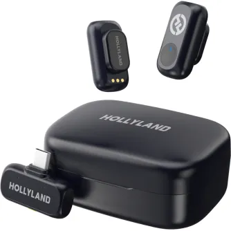 Bezvadu piespraužamie mikrofoni - Hollyland LARK A1 Duo with USB-C RX + Charging Case - perc šodien Master Foto veikalā un ar piegādi Profesionāļu labākā izvēle