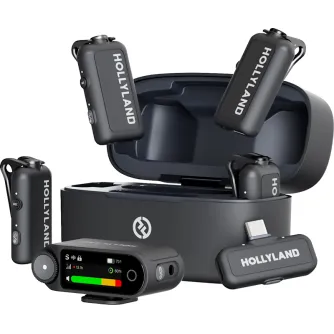 Wireless Lavalier Microphones - Hollyland LARK MAX 2 Combo 4-Person Version - buy today in Master Foto store and with delivery