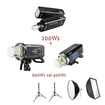 Godox AD200 + AD400Pro или AD600Pro II Комплект портативных TTL вспышек MINI аренда