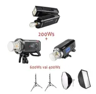 Godox AD200 + AD400Pro или AD600Pro II Комплект портативных TTL вспышек MINI аренда