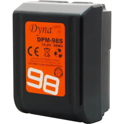 DYNACORE V-MOUNT BATTERY TINY SERIES DPM-98S(R) 98WH 14,8V FOR RED CAMERAS DPM-98S(R)