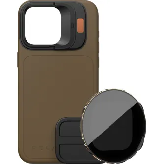 Аксессуары для смартфонов - POLARPRO KIT - LITECHASER IPHONE 15 PRO CASE DESERT + VND 3-5 FILTER 131148 - быстрый заказ от производителя