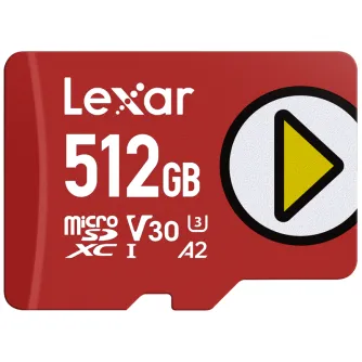 Memory Cards - LEXAR MICROSDXC PLAY UHS-I/A2/U3 R205/W140 (V30) 512GB LMSPLAY512G-BNSNG - quick order from manufacturer