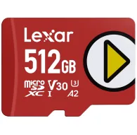 Карты памяти - LEXAR MICROSDXC PLAY UHS-I/A2/U3 R205/W140 (V30) 512GB LMSPLAY512G-BNSNG - быстрый заказ от производителяКарты памяти - LEXAR MICROSDXC PLAY UHS-I/A2/U3 R205/W140 (V30) 512GB LMSPLAY512G-BNSNG - быстрый заказ от производителя