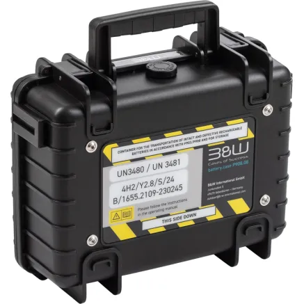 BW OUTDOOR BATTERY.CASE P908.08. TRANSPORT & STORAGE OF DEFECTIVE LITHIUM BATTERIES, BLACK 108603