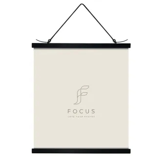 Foto rāmīši - FOCUS POSTER HANGER MAGNETIC BLACK 51CM 132431 - ātri pasūtīt no ražotāja