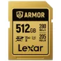 Карты памяти - LEXAR SDXC ARMOR GOLD UHS-II U3, STAINLESS STEEL, IP68 R280/W210 (V60) 512GB LSDAMGL512G-RNNNG - быстрый заказ от производителя