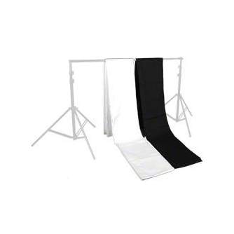 Foto foni - walimex Two-pack Cloth Background black/white - ātri pasūtīt no ražotāja